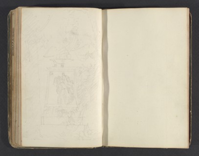 Sketchbook, Percier, Charles, 1764-1838, pencil, ink, wash, 1790, The sketchbook, attributed to the architect Charles Percier
