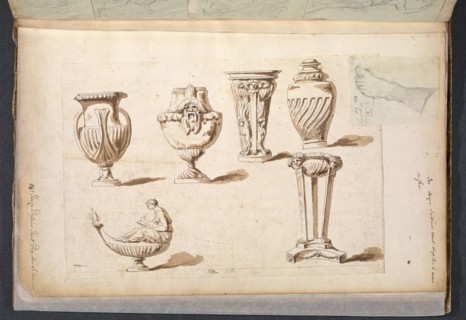 Album 11, David, Jacques-Louis, 1748-1825, pencil, charcoal, ink and wash, 1775-1785