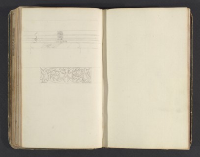 Sketchbook, Percier, Charles, 1764-1838, pencil, ink, wash, 1790, The sketchbook, attributed to the architect Charles Percier
