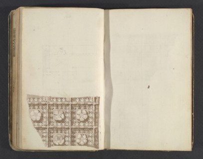 Sketchbook, Percier, Charles, 1764-1838, pencil, ink, wash, 1790, The sketchbook, attributed to the architect Charles Percier