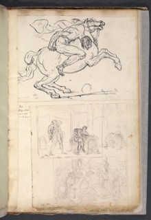 Album 11, David, Jacques-Louis, 1748-1825, pencil, charcoal, ink and wash, 1775-1785