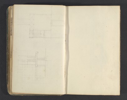 Sketchbook, Percier, Charles, 1764-1838, pencil, ink, wash, 1790, The sketchbook, attributed to the architect Charles Percier