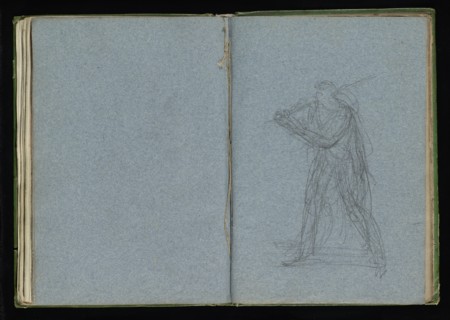 Roman sketchbook, Gauffier, Louis, 1761-1801, pencil, pen and black and brown ink, grey and brown wash, and black and white