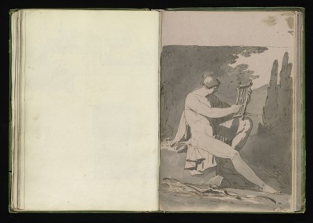 Roman sketchbook, Gauffier, Louis, 1761-1801, pencil, pen and black and brown ink, grey and brown wash, and black and white