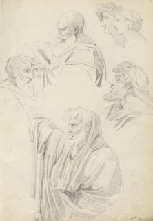 Roman sketchbook, Gauffier, Louis, 1761-1801, pencil, pen and black and brown ink, grey and brown wash, and black and white