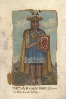 Portraits of Inca kings and an Inca queen, oil on vellum, not before 1825, full-length portraits of Inca rulers