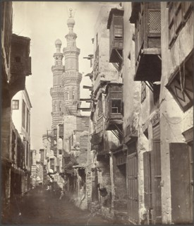 Street in Cairo, Egypt, orientalist photography, Robertson and Beato, Albumen, ca. 1857, Robertson and Beato--signed in negative