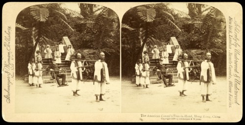 Hong Kong, China, The American consul's four-in-hand, Hong Kong, China, Strohmeyer and Wyman, Underwood and Underwood, Albumen