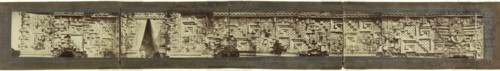 Panorama of the east facade of the Governor's Palace, Uxmal, Augustus and Alice Dixon Le Plongeon papers, 1763-1937, bulk 1860