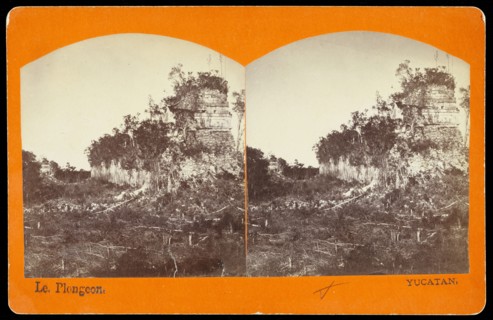 Great ball court, Chichén Itzá, Augustus and Alice Dixon Le Plongeon papers, 1763-1937, bulk 1860-1910, Le Plongeon, Augustus