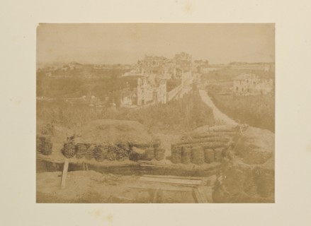Di fuori la Porta San Pancrazio, Fotografi di Roma 1849, Lecchi, Stefano, 19th century, c. 1849, salted paper prints, 43 x 31 cm