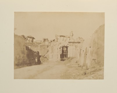 Porta San Pancrazio, di fuori, Fotografi di Roma 1849, Lecchi, Stefano, 19th century, c. 1849, salted paper prints, 43 x 31 cm