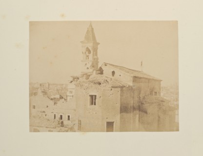 San Pietro Montorio, Fotografi di Roma 1849, Lecchi, Stefano, 19th century, c. 1849, salted paper prints, 43 x 31 cm