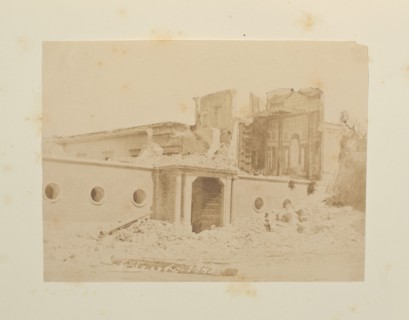 Primo casino in Villa Borghese, Fotografi di Roma 1849, Lecchi, Stefano, 19th century, c. 1849, salted paper prints, 43 x 31 cm