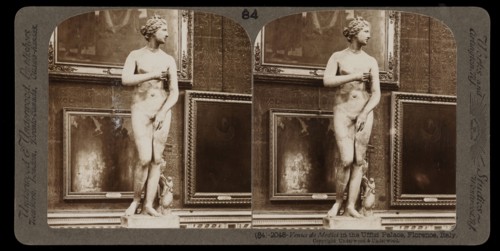 Florence, Venus de Medici in the Uffizi Palace, Florence, Stereographic views of Italy, Underwood and Underwood, Underwood, Bert