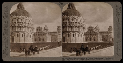 Three architectural gems, Stereographic views of Italy, Underwood and Underwood, Underwood, Bert, 1862-1943, stereograph