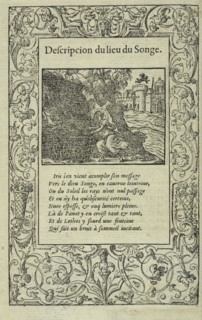 Descripcion du lieu du songe, La Metamorphose d'Ovide figvree, Ovid, 43 B.C.-17 or 18 A.D., Salomon, Bernard, ca. 1506-ca. 1561