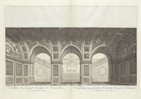 Vestibule du grand escalier de Versailles sur les desseins de Charles Le Brun, Grand escalier du Château de Versailles