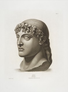 Head of Apollo, three-quarter view, Specimens of antient sculpture, Agar, John Samuel, ca. 1770-ca.1835, Knight, Richard Payne