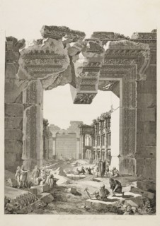Porte du temple de Jupiter à Balbeck, Materials for Voyage pittoresque de la Syrie, de la Phoenicie, de la Palaestine
