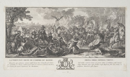 Defeat of Porus, La galerie de l'hostel royal des Goblins ou l'on fait voir a monseig.r Colbert, quelques actions d'Alexandre