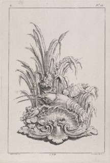 Plate C14 from the Livre de légumes inventées et dessinées par J. Me.r, Chedel, Pierre Quentin, 1705-1763, Huquier, Gabriel