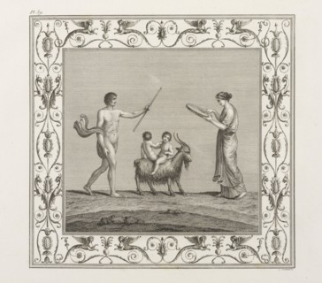 Collection des tableaux et arabesques antiques, trouvés à Rome dans les ruines des thermes de Titus, Marchand, Gabriel, Ponce