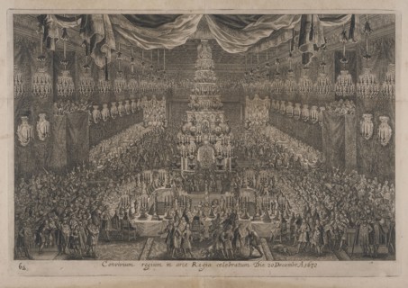 Convivium regium in arce Regia celebratum die 20 Decembr. a. 1672, Das grosse Carrosel und prächtige Ring-Rännen
