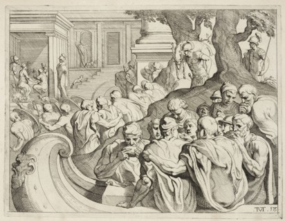Plate 18, Les trauaux d'Vlysse, Abate, Nicolò dell', ca. 1509-1571, Primaticcio, Francesco, 1504-1570, Thulden, Theodoor van
