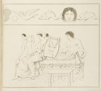 Plate 30. Collection of engravings from ancient vases mostly of pure Greek workmanship discovered in sepulchres in the kingdom
