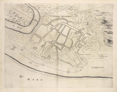 Civitas Olinda, Casparis Barlæi, rervm per octennivm in Brasilia et alibi nuper gestarum, Baerle, Caspar van, 1584-1648
