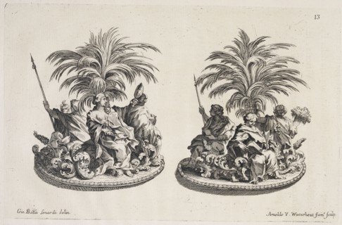 Trionfi or sugar sculptures personifying virtues, Raggvaglio della solenne comparsa, fatta in Roma gli otto di gennaio