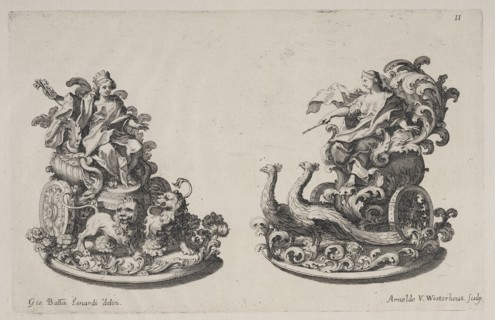 Trionfi or sugar sculptures of Cybele and Juno, Raggvaglio della solenne comparsa, fatta in Roma gli otto di gennaio MDCLXXXVII