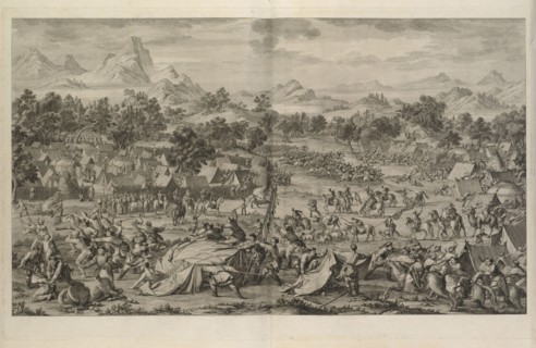 Elei zhalatu zhi zhan, Suite des seize estampes représentant les conquêtes de l'empereur de la Chine, avec leur explication