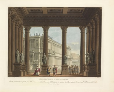 Atrio del tempio di Giove Stratore, Raccolta di varie decorazioni sceniche inventate ed eseguite per il R. Teatro alla Scala di