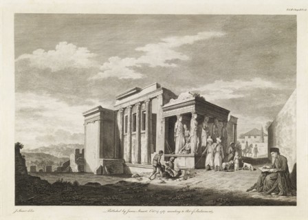 A View of the West End of the Temple of Minerva Polias, and of the Pandrosium, The antiquities of Athens, Newton, W., Stuart