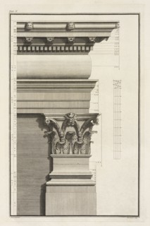 Capital and Entablature of the Pilaster, in the Foregoing Plate, Base, Capital and Entablature of the Pilaster, in the Foregoing