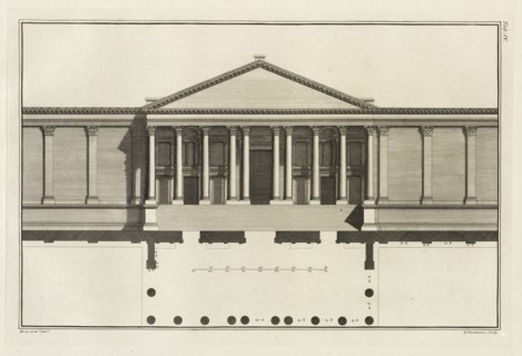 Upright of the Grand Entrance to the Court of the Temple, The ruins of Palmyra, otherwise Tedmor, in the desert, Borra, Giovanni