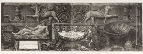 Title page, Vasi, candelabri, cippi, sarcofagi, tripodi, lucerne ed ornamenti antichi, Piranesi, Giovanni Battista, 1720-1778