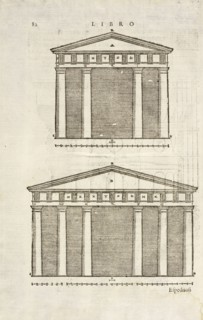 Facades, I dieci libri d'architettvra, Rusconi, Giovanni Antonio, 16th cent., Woodcut, 1660