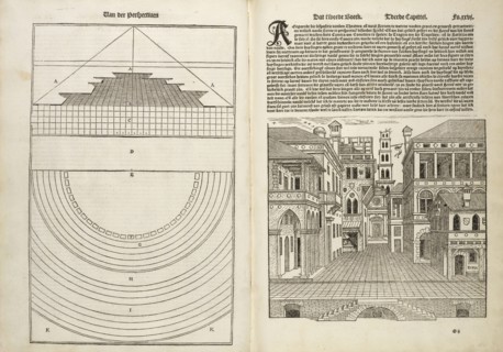 Van Der Perspectiven, Reglen van metselrijen op de vijue manieren van edificien, Serlio, Sebastiano, 1475-1554, Woodcut, 1549
