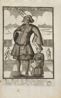 Le Magister Naso, Italian theater prints, Print, 1560-1900, Print numbered 95 in lower right corner
