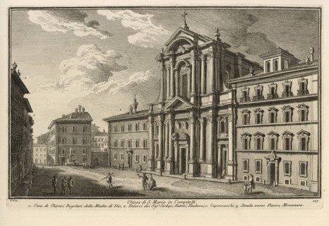 Chiesa di S. Maria in Campitelli, Delle magnificenze di Roma antica e moderna, Vasi, Giuseppe, 1710-1782, Engraving, 1747-1761
