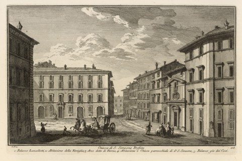 Chiesa di S. Simeone Profeta, Delle magnificenze di Roma antica e moderna, Vasi, Giuseppe, 1710-1782, Engraving, 1747-1761