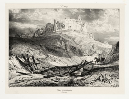 Auvergne, Eglise de Saint-Nectaire, Auvergne, Voyages pittoresques et romantiques dans l'ancienne France, Engelmann, G.