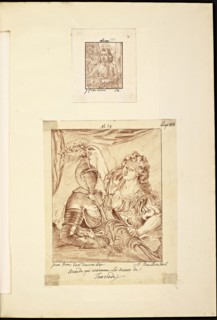 Catalogue raisonne et figure de ses tableaux, La Galerie Électorale de Düsseldorf, Pigage, Nicolas de, 1723-1796, Red crayon