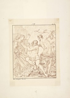 Catalogue raisonne et figure de ses tableaux, La Galerie Électorale de Düsseldorf, Pigage, Nicolas de, 1723-1796, Red crayon