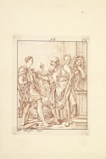 Catalogue raisonne et figure de ses tableaux, La Galerie Électorale de Düsseldorf, Pigage, Nicolas de, 1723-1796, Red crayon