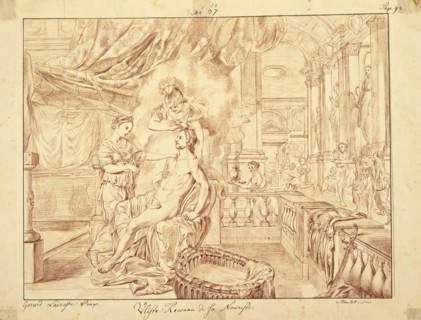 Catalogue raisonne et figure de ses tableaux, La Galerie Électorale de Düsseldorf, Pigage, Nicolas de, 1723-1796, Red crayon