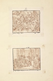 Catalogue raisonne et figure de ses tableaux, La Galerie Électorale de Düsseldorf, Pigage, Nicolas de, 1723-1796, Red crayon